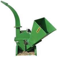 forestry equipment hydraulic log wood chipper for loader and tractor